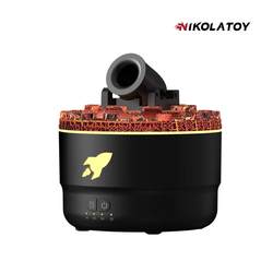 Nikolatoy 크리에이티브 시뮬레이션 화산 용암 요새 원자가 아로마 테라피 머신 대포 데스크탑 장식 습기