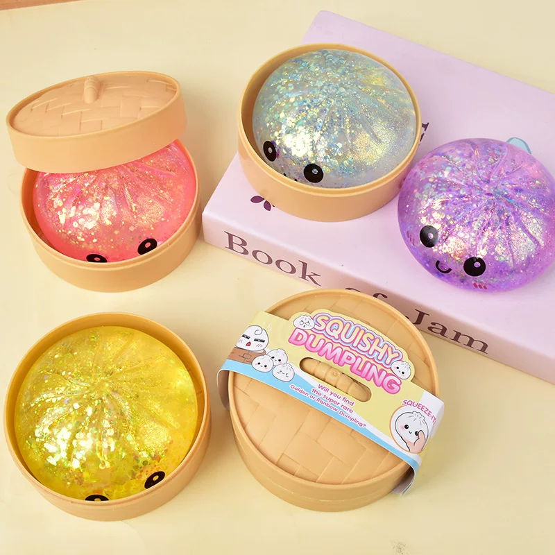 Douyin Blind Box Cartoon Expression Big Bun Lala Le Simulation Xiao Long Bao Fried Sticks Stress Relief Toys Student Small Gifts