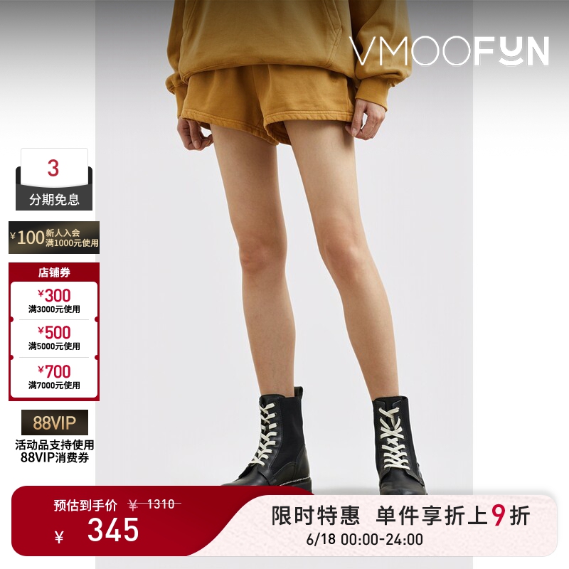 【Limited Time Discount 10% off 】Ksubi Spring/Summer Women's Cotton Plain Shorts Casual Pants
