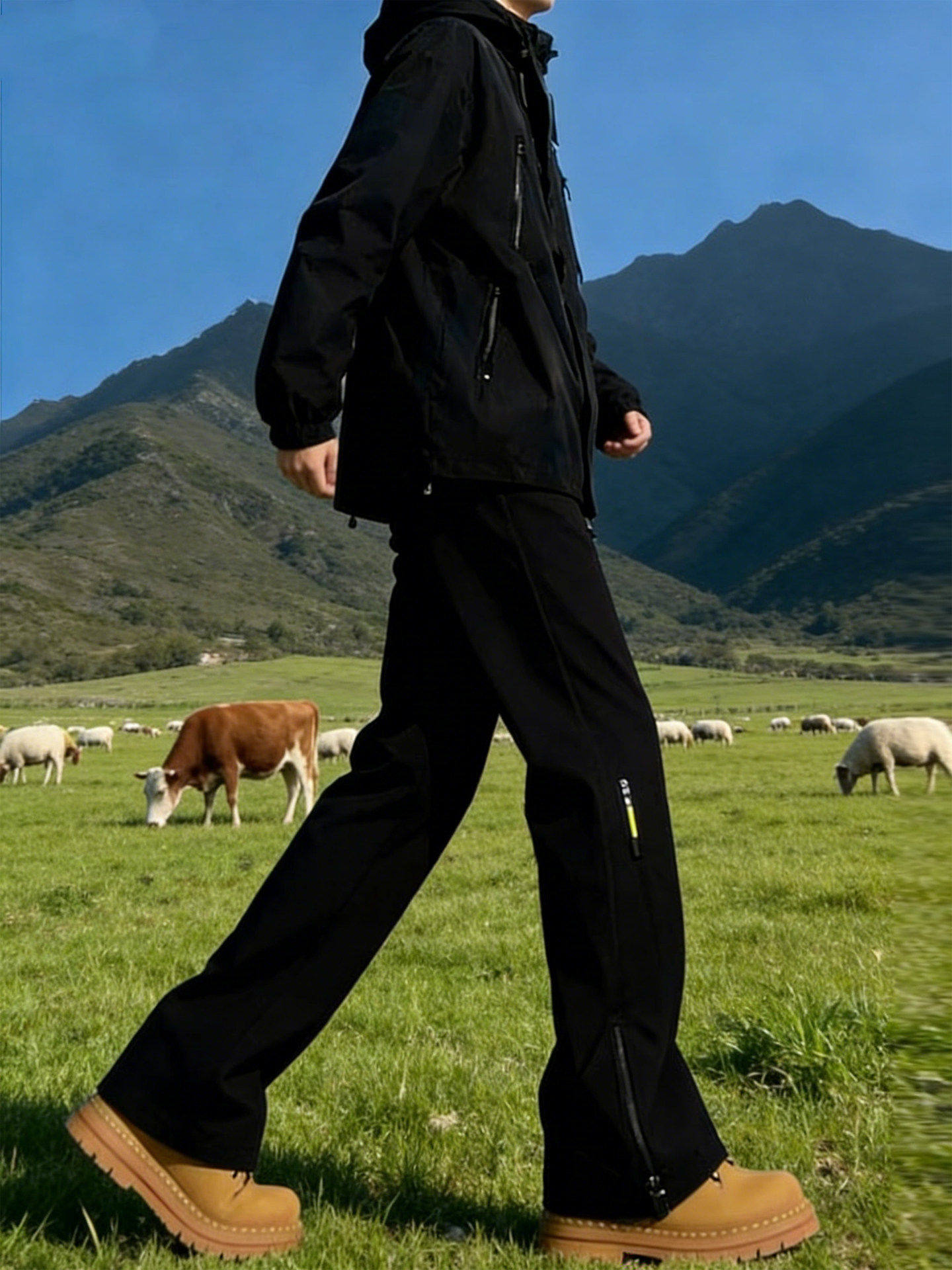 Northeast -40 Degree Cold-Proof Ski Pants for Men, Autumn and Winter Fleece-Lined Assault Pants, Waterproof Outdoor Sports Hiking Pants