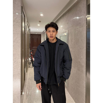 American style flight jacket cotton coat men's winter silhouette cotton coat American style flight jacket cotton coat men's winter silhouette cotton coat