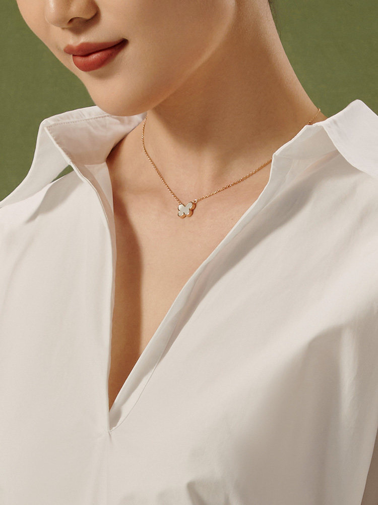 [Simple Style] Dukou Butterfly Necklace for Women, Light Luxury Necklace, New Year Gift, Birthday Gift, Anniversary Gift for Girlfriend