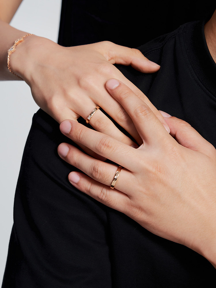 Duke Butterfly Couple Rings High-End Light Luxury Rings New Year Gift Birthday Gift Anniversary Gift for Girlfriend