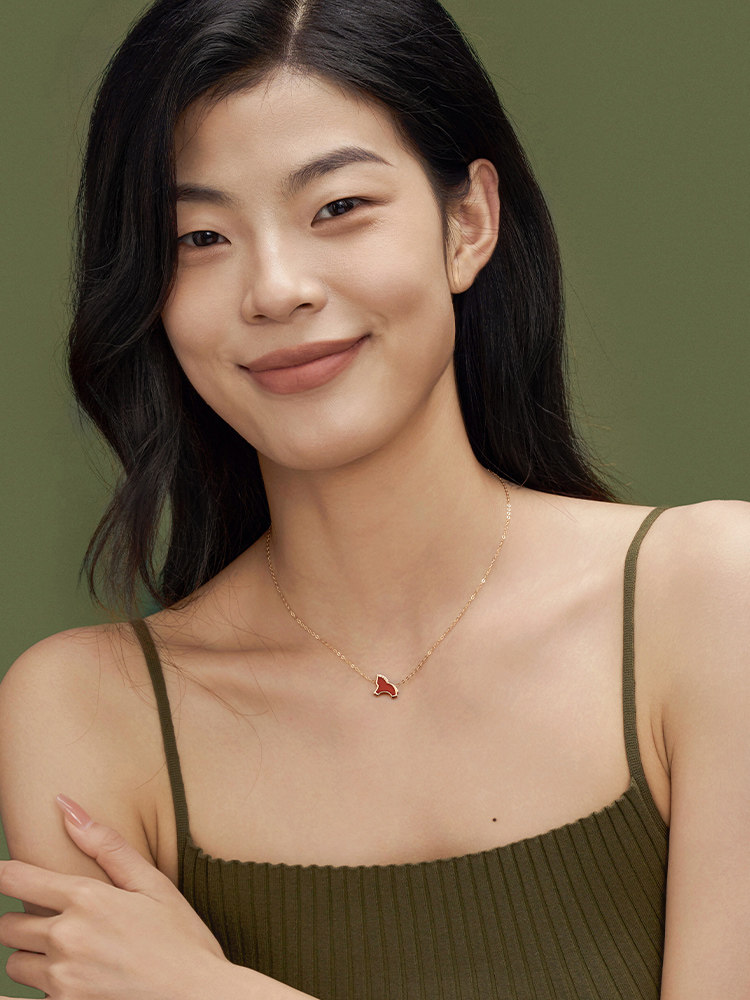 [New Product for the Year of the Horse] Dukou Little Horse Necklace Red Zodiac Horse Light Luxury Necklace for Women New Year Gift