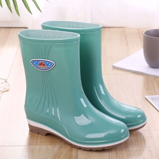 Women's fashionable rain boots, women's silicone non-slip fashionable waterproof shoes, special for kitchen work, women's high-looking rain boots