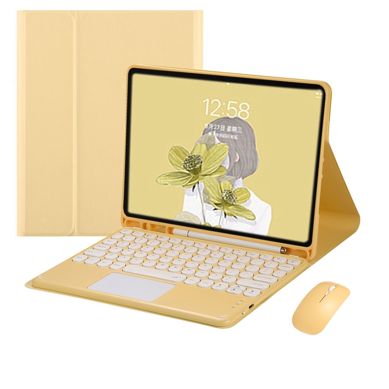 Yaxi Three-Piece Set 2024 iPad Pro 13inch Compatible with Apple Air6 11inch Bluetooth Keyboard 10.2inch Protective Case Pro12.9 Touch 9.7 Air3 Tablet Round Button Pen Slot Yaxi Three-Piece Set 2024 iPad Pro 13inch Compatible with Apple Air6 11inch Bluetooth Keyboard 10.2inch Protective Case Pro12.9 Touch 9.7 Air3 Tablet Round Button Pen Slot