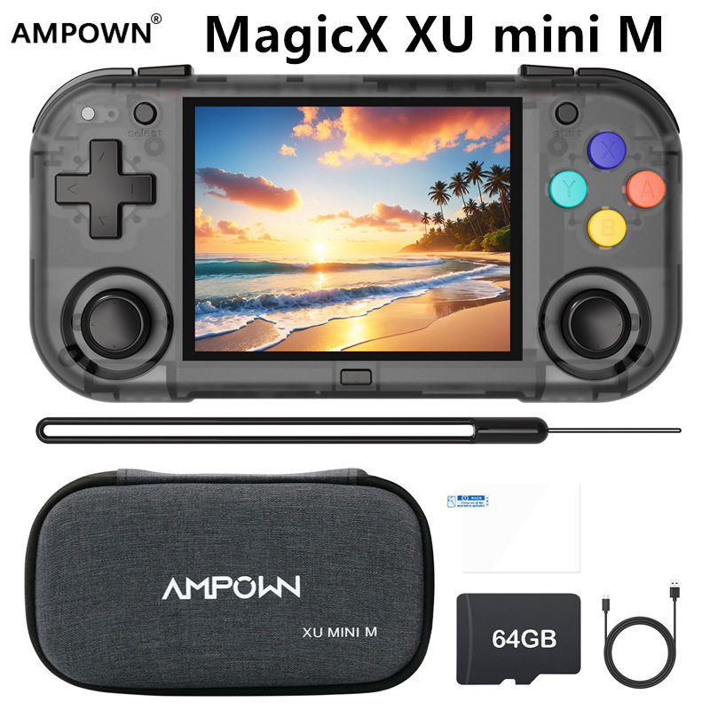 AMPOWN MagicX XU mini M удобный мини Портативная консоль с открытым исходным кодом игровой автомат играть PSP hd игра