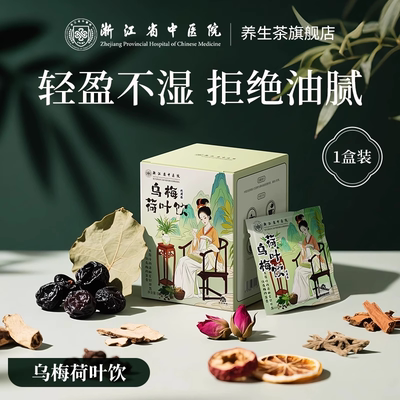 浙江省中医院乌梅汤2.0乌梅荷叶饮祛湿酸梅汁茶包养生旗舰正品