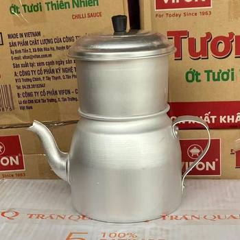 Vietnamese Drip Coffee Pot Large Southeast Asian Style Coffee Filter Special Stainless Steel Drip Pot Utensil
