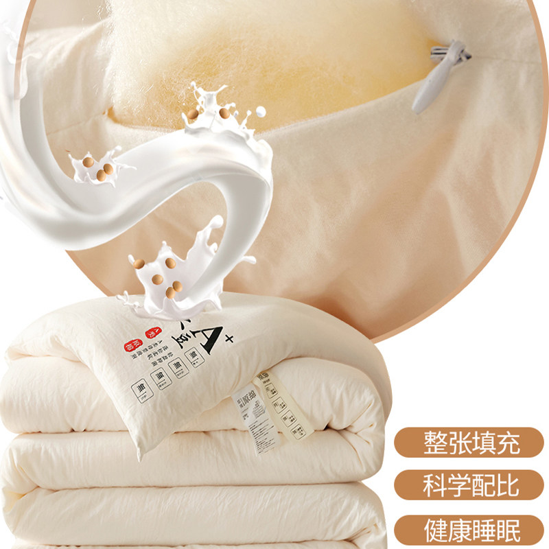 Muji Soy Fiber Quilt, Thickened Winter Quilt, Spring and Autumn Quilt Core, All-Season Universal Cotton Quilt, Dormitory Single Student Use