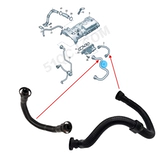 Подходит для Audi A6L 2.0T C6, клапанная крышка, вентиляционный шланг, выхлопная труба перепускной заслонки.