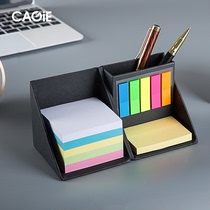 Desktop color convenience sticker note message paper personalized creative stationery surface office learning storage box pen holder