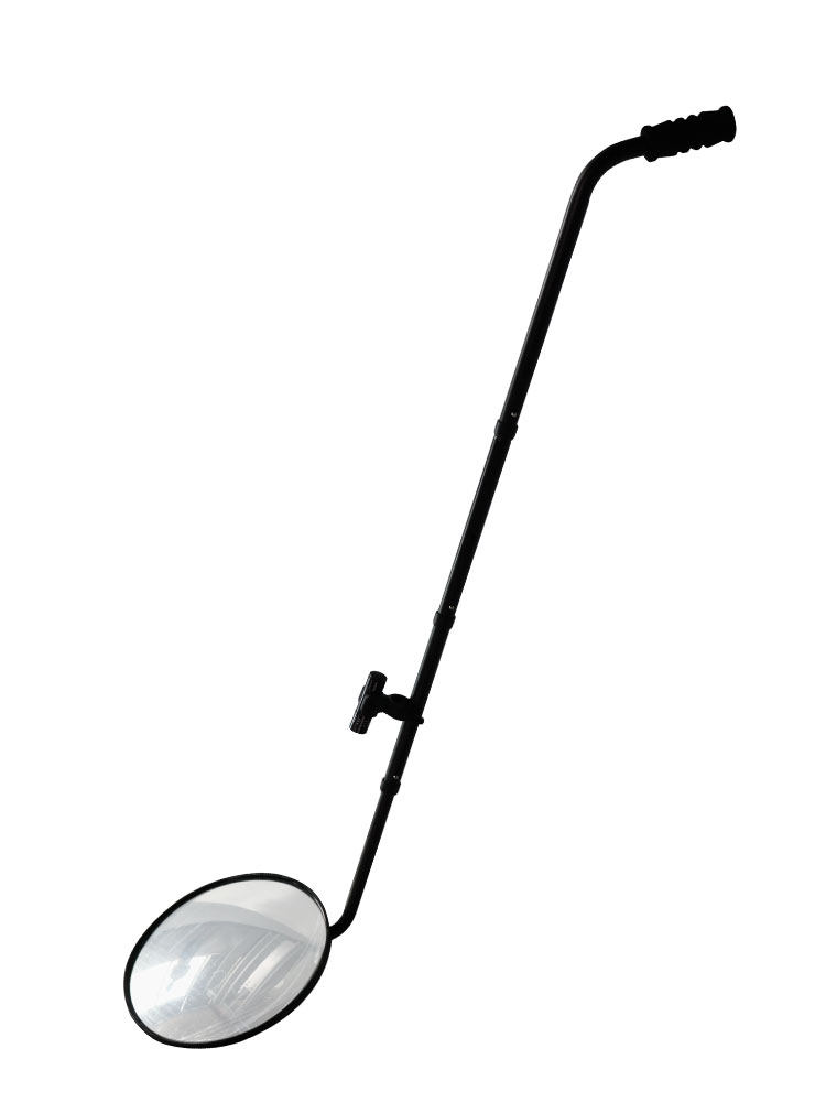 Under-Car Inspection Mirror V3 for Factory Inspection, Telescopic Container Detection Reflector, Multi-Purpose Chassis Inspection Mirror with Light