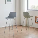 Простой барный стул в стиле Ins, скандинавский современный стульчик для кормления, пластиковый Интернет-магазин знаменитостей, магазин чая с молоком, высокий стул, стул для приема на стойке регистрации