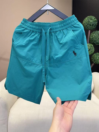 Quick-Drying Breathable Casual Shorts for Men 2025 Summer New Embroider Design Simple Fashion Versatile Five-Quarter Pants for Men