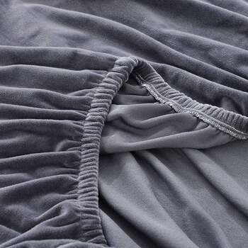 Velvet full-inclusive elastic bed head cover solid color fabric leather bed wooden bed 1.51.8 meters home fabric dustproof Velvet full-inclusive elastic bed head cover solid color fabric leather bed wooden bed 1.51.8 meters home fabric dustproof