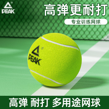 Peak Genuine Tennis High-Elasticity Practice Professional Training Competition Beginner Adult Standard Rubber Solid Tennis Ball