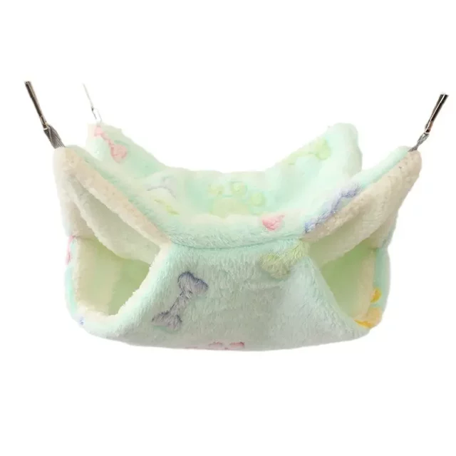 Double-Layer/Multi-Layer Faux Rabbit Fur Hammock Cotton Nest for Hamsters and Squirrels, Warm and Sturdy for Winter, Autumn and Winter Hammock