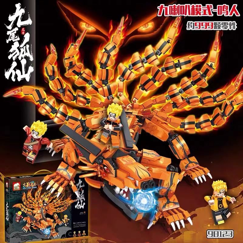 Lego Compatible Naruto Building Blocks Phantom Third-Party Ninja Uzumaki Naruto Susanoo Educational Assembly Toy for Boys