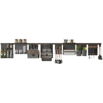 Gmai kitchen storage rack wall-mounted seasoning pot cover wall storage hanging wall wall-mounted rack