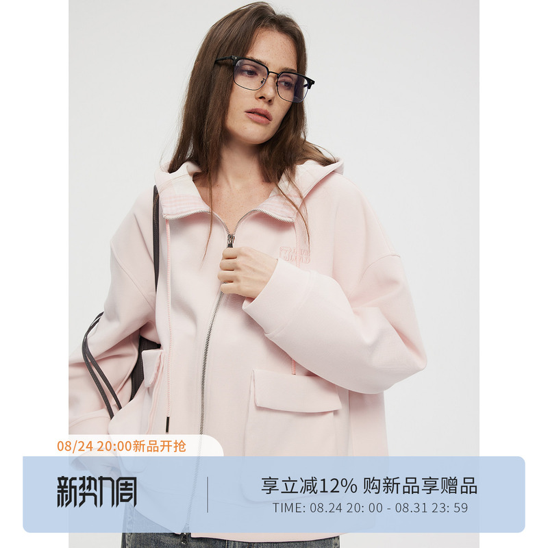 Livetolead【Ltl】Street Style Sweatshirt for Women 2026 New Design Niche Zipper Hooded Jacket Livetolead【Ltl】Street Style Sweatshirt for Women 2026 New Design Niche Zipper Hooded Jacket