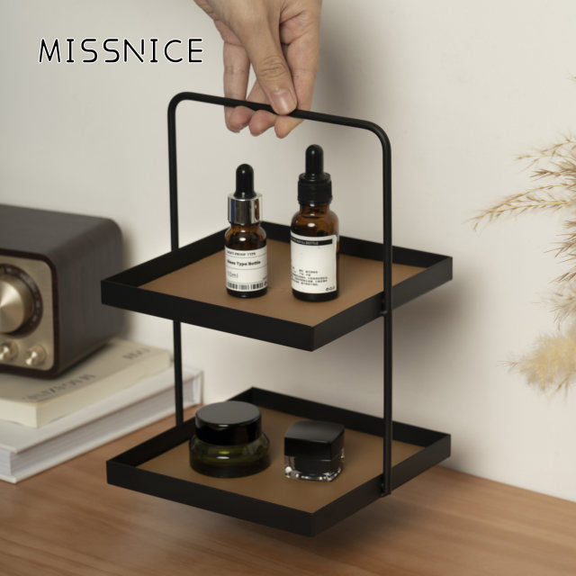 MISSNICE desktop dressing table double storage rack