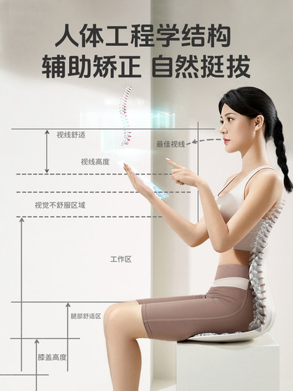思菲其护腰久坐神器办公室腰部支撑靠垫人体工学座椅背靠靠枕TPE