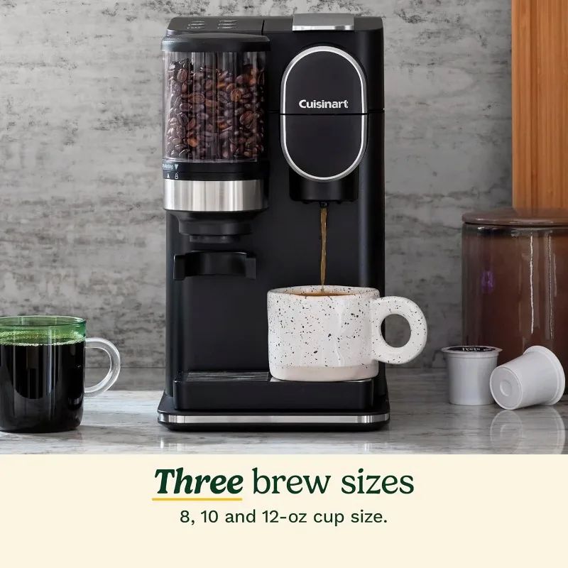 Cuisinart Single Serve Coffee Maker + Coffee Grinder, 48-Ounce Cuisinart Single Serve Coffee Maker + Coffee Grinder, 48-Ounce