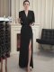 Mijie 2025 New French-Style Black Elegant and Slimming Dress for Women, Suitable for Daily Wear and Commuting, with a Waist-Cinching and Slim-Fit Long Dress