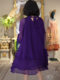 Mijie 2025 New Stylish and Youthful High-End Purple Dress for Women, Elegant Long-Sleeve Slim-Fit Mid-Length Dress