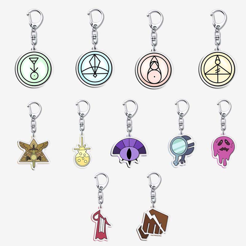The Owl House Keychain Owl Magic Society Peripheral Series Fun Keychain School Bag Pendant