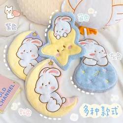 Cute Coral Hand Towel Cartoon Hanging Kitchen Absorbent thickened Wags Don't Lose Children's Quick-drying Handkerchief Towel