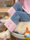 [One-Piece Fleece]Girls' Fleece-Lined Jeans 2025 Autumn and Winter New Style, Super Stylish, Thin Fleece, Thickened Pants, Trendy