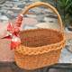 Fruit rice dumplings basket bayberry grass gift egg color bathing rattan plastic hand-woven storage wild vegetables
