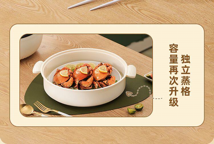 Плиты 电炒锅多功能电锅蒸煮煎炒一体锅家用火锅大容量炒锅不粘快煮锅
