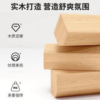 实木床头书架置物架落地卧室床边收纳柜子多层储物柜简易飘窗书柜