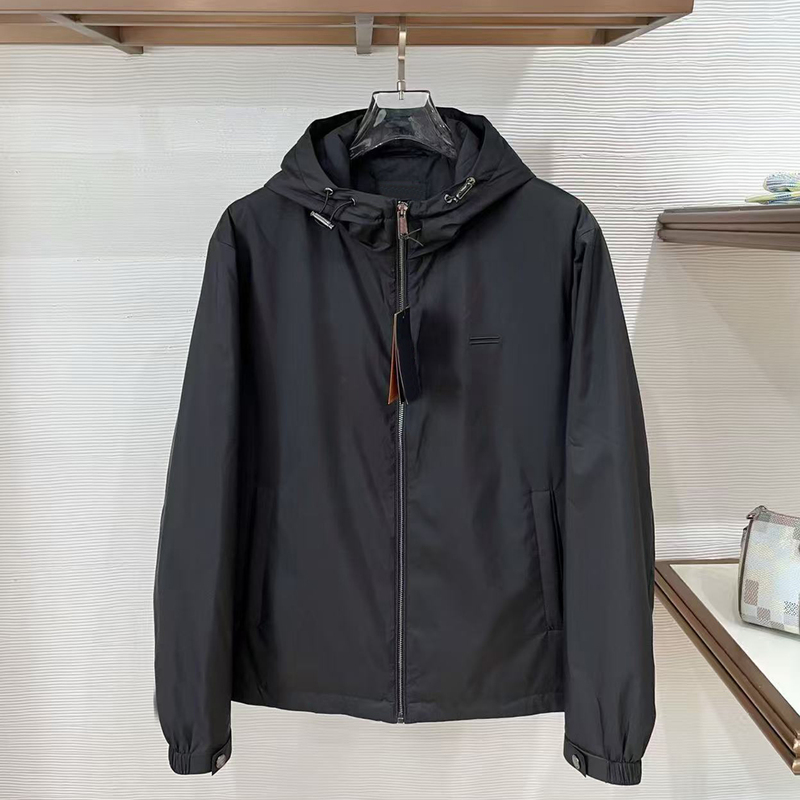 Europe-Z Asia 2026 Autumn and Winter New Fashion Double-Bar Embroidery Business Casual Windproof Hooded Jacket Men's Jacket Europe-Z Asia 2026 Autumn and Winter New Fashion Double-Bar Embroidery Business Casual Windproof Hooded Jacket Men's Jacket