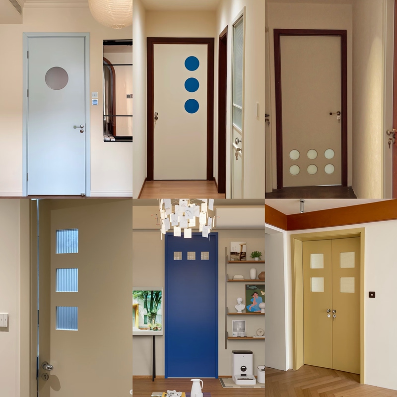 Bauhaus Solid Wood Composite Lacquered Door with Glass Inserts, Kitchen and Bathroom Doors, Room Doors, Bedroom Doors, Vintage Wooden Doors Bauhaus Solid Wood Composite Lacquered Door with Glass Inserts, Kitchen and Bathroom Doors, Room Doors, Bedroom Doors, Vintage Wooden Doors