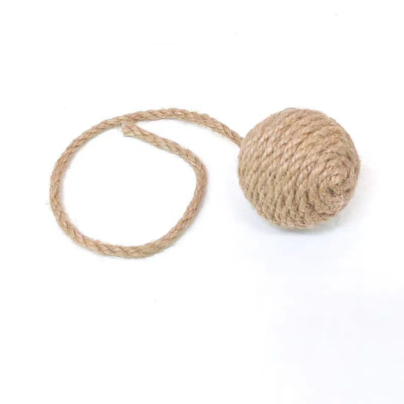 宠物新宠：石物麻绳本色编制麻球，解闷神器，宠物玩不停！🐾