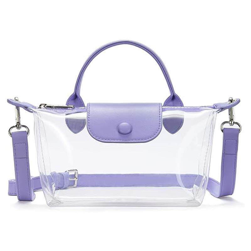 2026 New Pvc Transparent Handbag, Shoulder Crossbody Bag, High-End Women's Bag, Portable and Fashionable Handbag