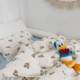 Dinni newborn layer wrinkle wrinkle wrinkle single and double quilt cover bed sheet three-piece set children MIYA children's pure cotton