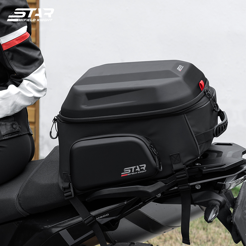 スターナイト バイク用 リアシートバッグ 54L フルヘルメットテールバッグ ライディングバックパック ショルダー ハードシェルヘルメットバッグ SKB395