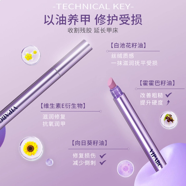 Three-In-One Nail Care Essence Pen for Removing Dead Skin, Manicure, Nail Protection, Cuticle Oil, Nourishing Liquid, Damaged Care Oil, Anti-Breakage