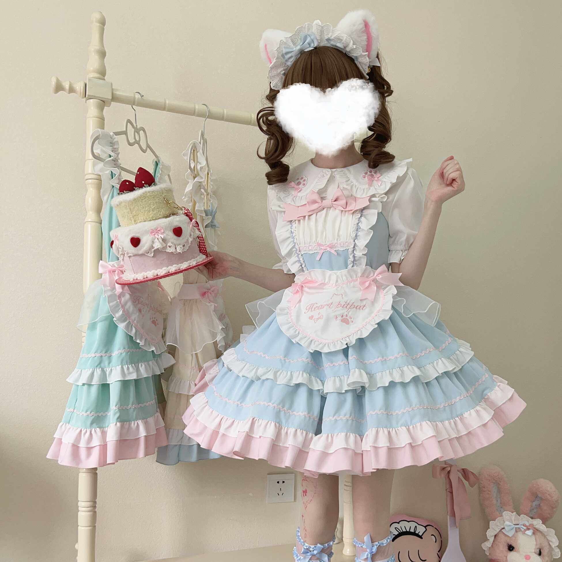~白糖少女新品原创设计Lolita洋装甜美jsk吊带连衣裙_Cosplay女装_淘宝游戏网