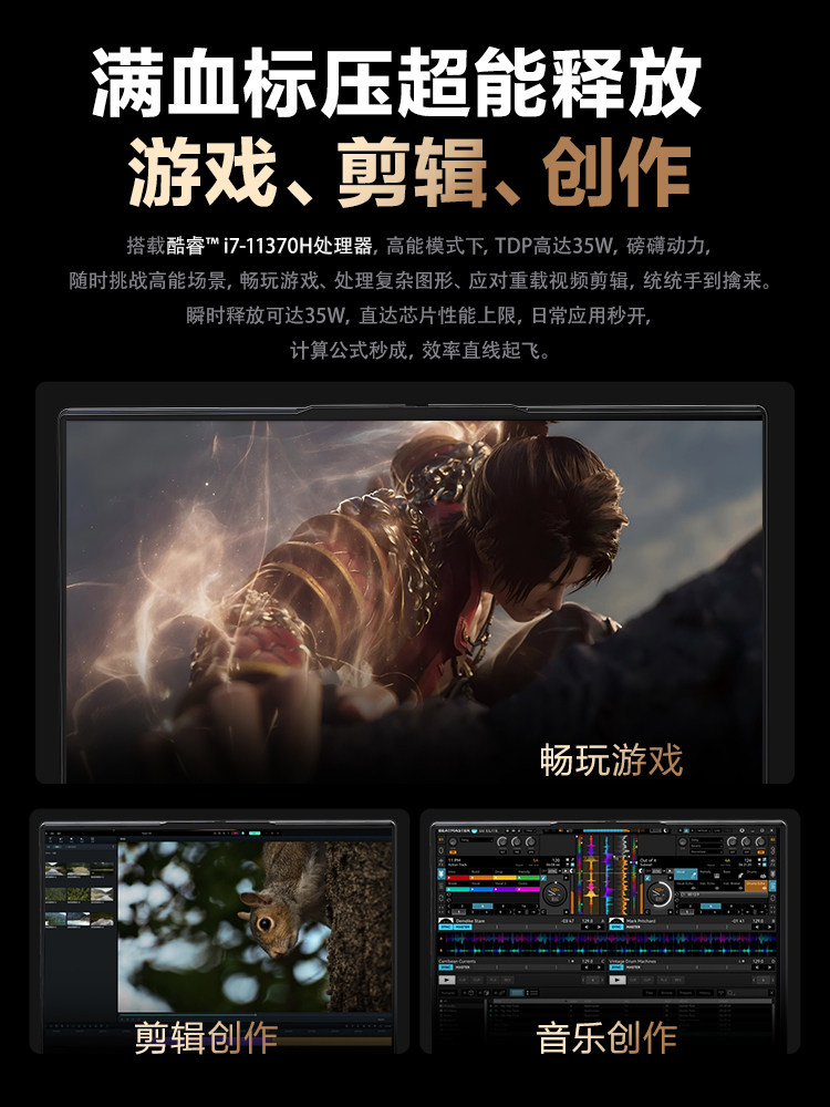 [Intel Core I7-11370H] Intel Laptop Core I7 Series 11370H Processor 2026 Official Brand New Genuine Graphics Design Ultra-Thin and Portable