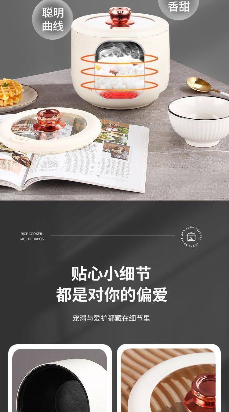 Плиты 德国迷你电子锅家用智能电饭锅多功能全自动学生宿舍快煮锅不沾锅 No brand