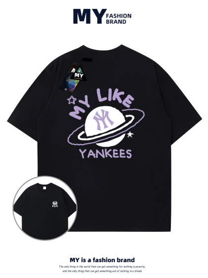 2025夏季新款国风印花潮牌短袖纯棉上衣T恤男女同款2