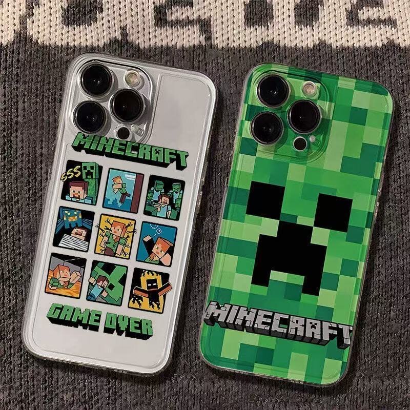 Minecraft Game Compatible Samsung S24 Ultra Phone Case S25+ S23 Fe Silicone S22+ S21+ Creative 20+ Classic A07 A17 A06 Fun Unisex A56 A16 Full Coverage Note20