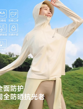 VVC宽松防晒衣女夏季2026新款冰丝户外套防紫外线透气凉感防晒服