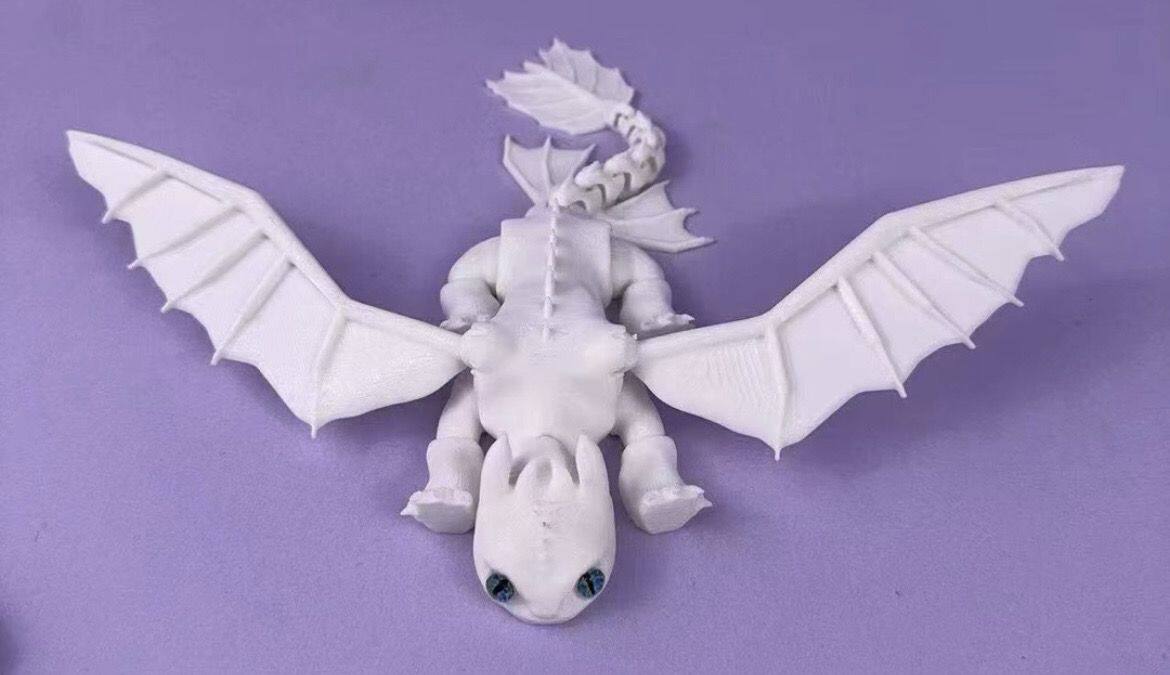 Развивающая игра для детей 3d打印玩具驯龙高模型无牙仔光煞龙关节可动摆件玩具模型 Mother Garden